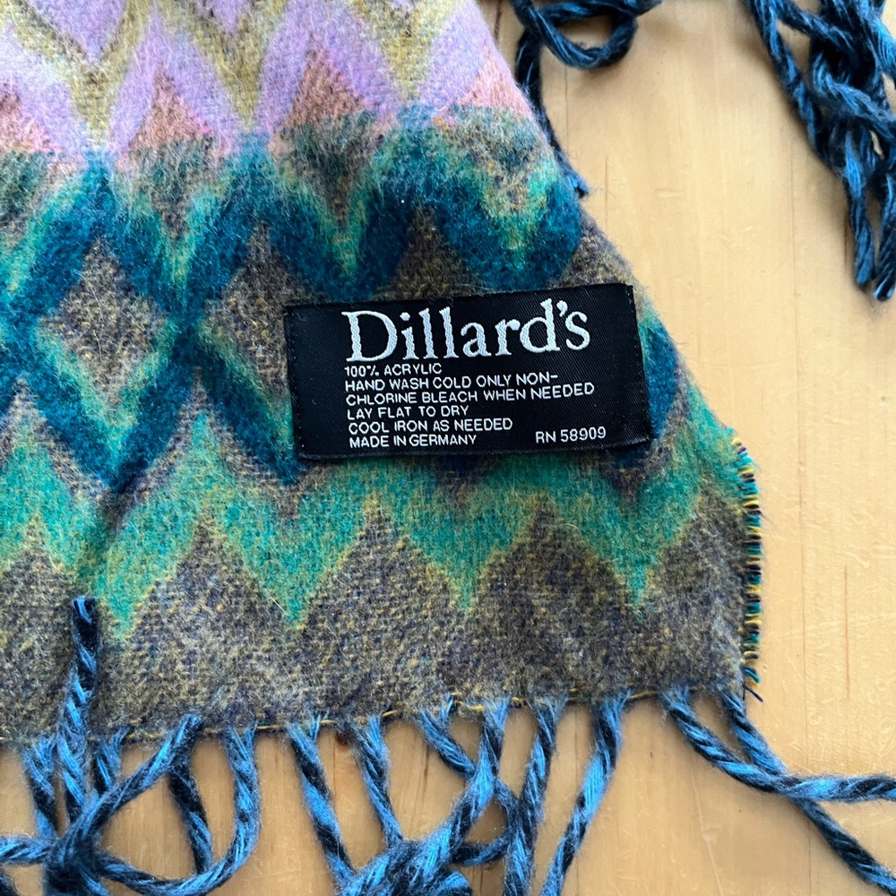 Multicolor Chevron Pattern Scarf - image 2